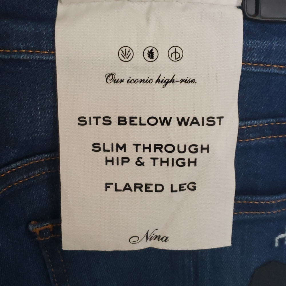 Rag & Bone Nina High-Rise Ankle Flare Jeans Weekends Size 25 NEW - Picture 11 of 17